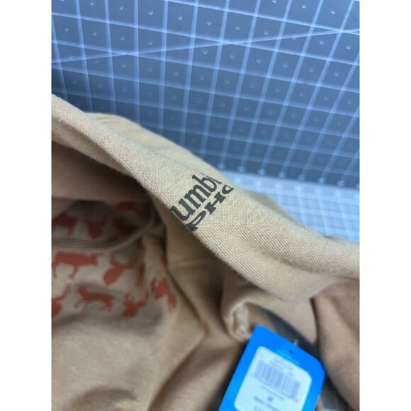 Columbia Men's PHG Game Flag II Hoodie, Sahara/Cordovan Big Game Flag Sz. M - Picture 4 of 11